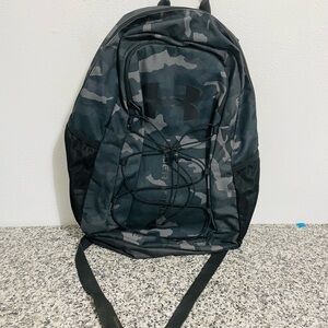 Under Armour Black and Gray Camo Backpack